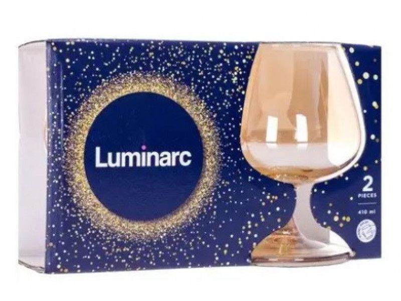 Набор бокалов для коньяка LUMINARC 2шт 400мл Золотой мед