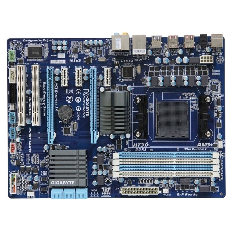 Gigabyte 970a d3. Ga-970a-d3. Modern motherboard