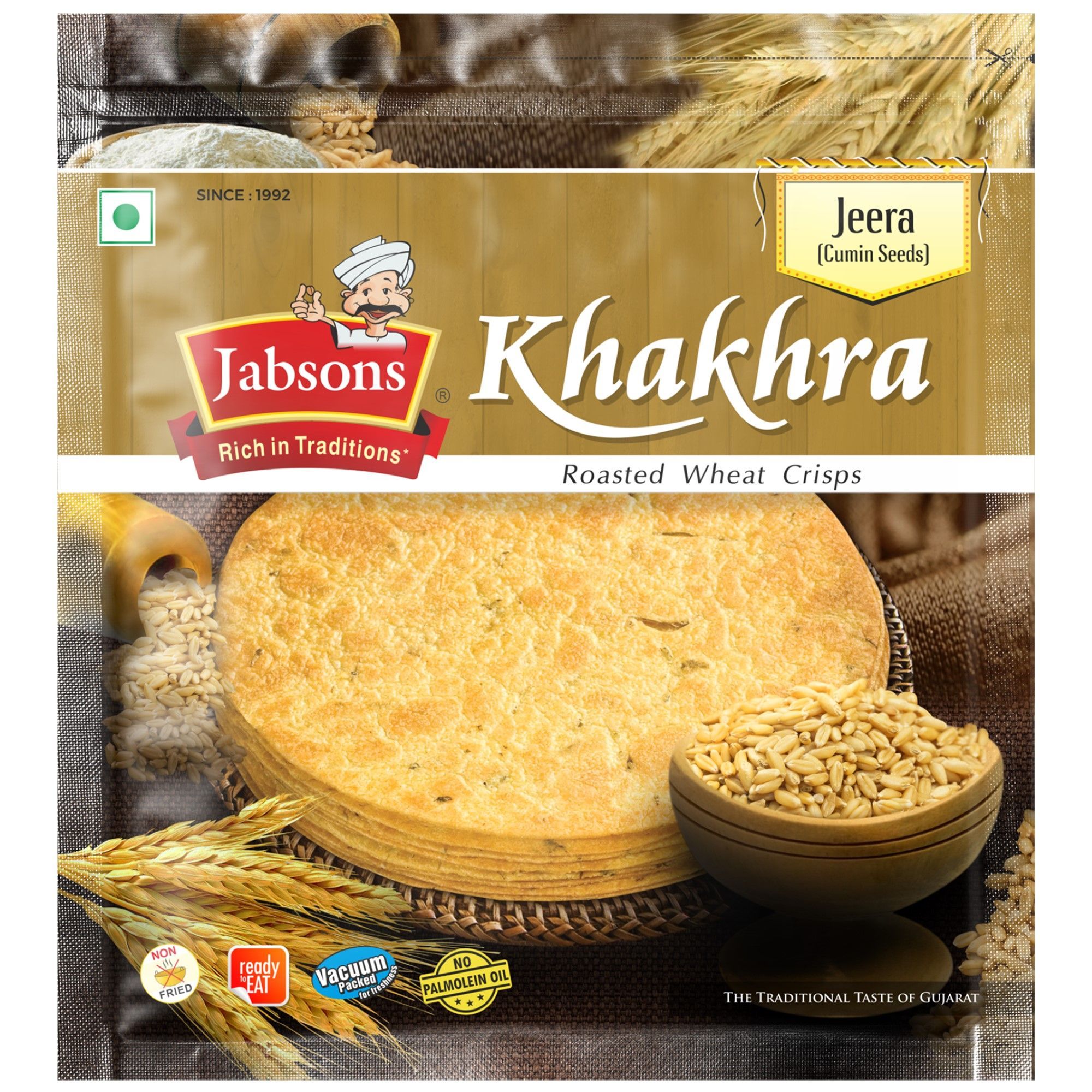 Лепешка хрустящая с кумином Jabsons 180 гр., индийская, восточная - купить  с доставкой по выгодным ценам в интернет-магазине OZON (1087531047)