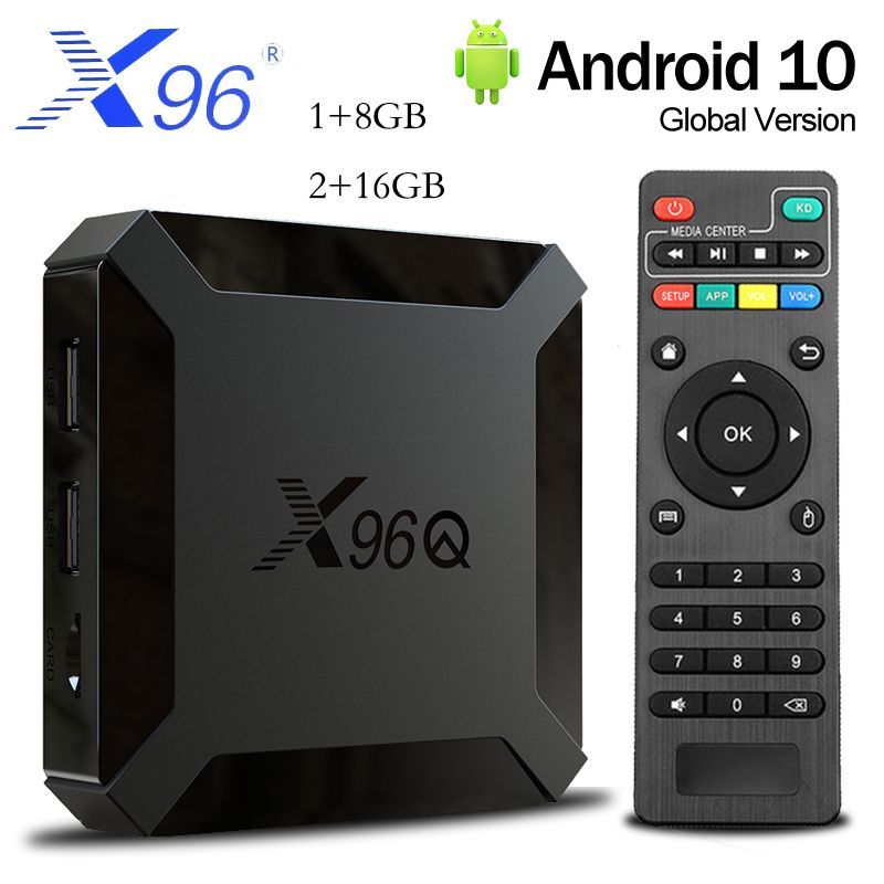 X96МедиаплеерX96QAndroid,2ГБ/16ГБ,Wi-Fi,черный