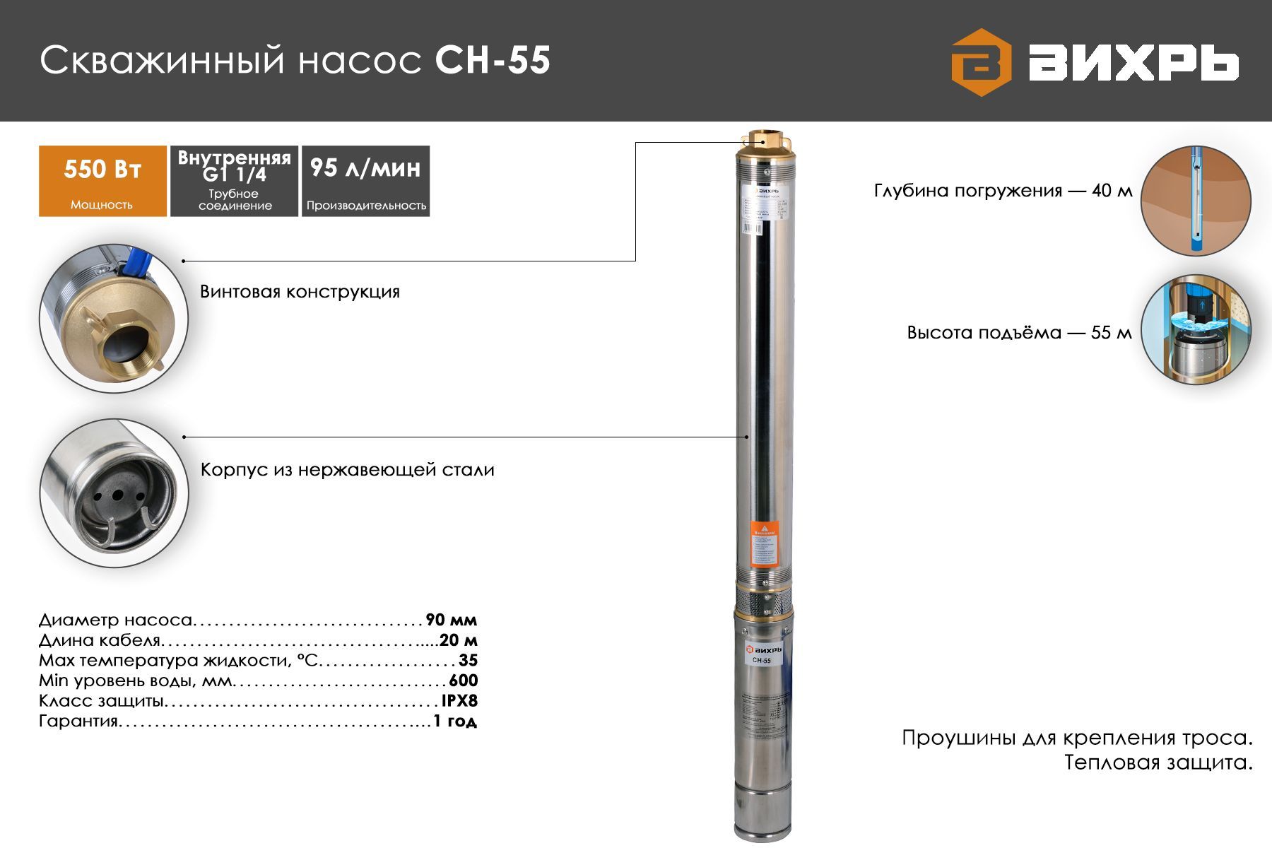 Характеристики скважинного насоса вихрь. Скважинный насос СН-60 (D.75mm) Вихрь 68/3/7. Скважинный насос СН-135 Вихрь. Насос скважинный Вихрь СН-55. Скважинный насос СН-50 Вихрь.