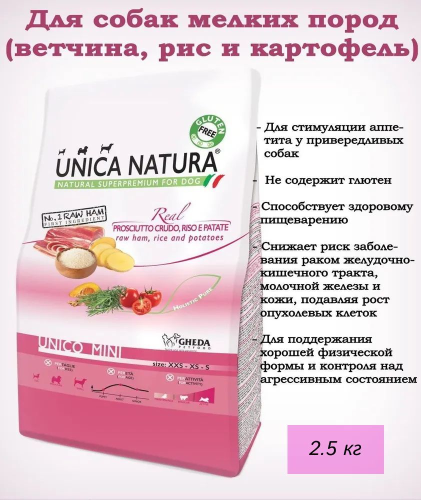 Unica natura корм для собак. Картофель Уника описание.