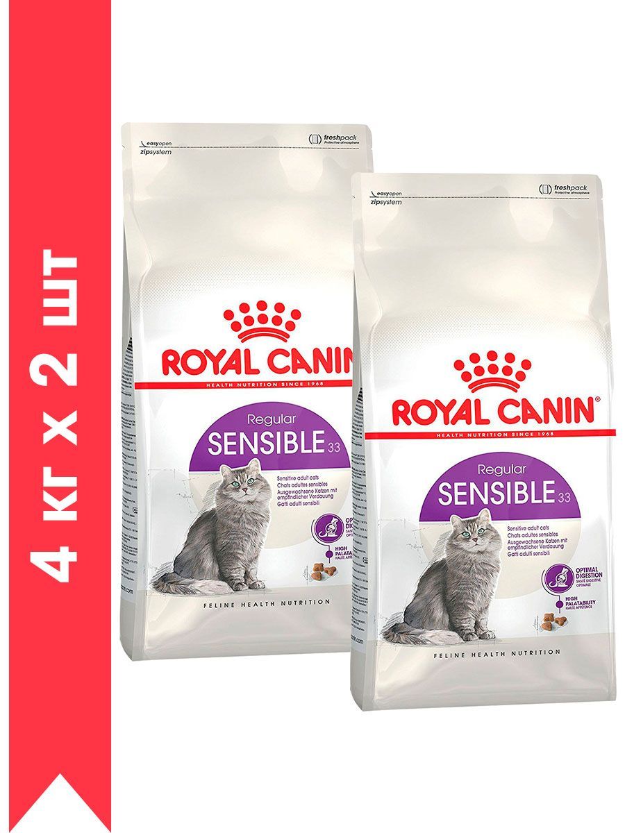 Royal canin sensible 33 2 кг. Роял Канин Сенсибл. Сенсибл 33. Роял Канин Медиум Сенсибл. Роял Канин Сенсибл для кошек.