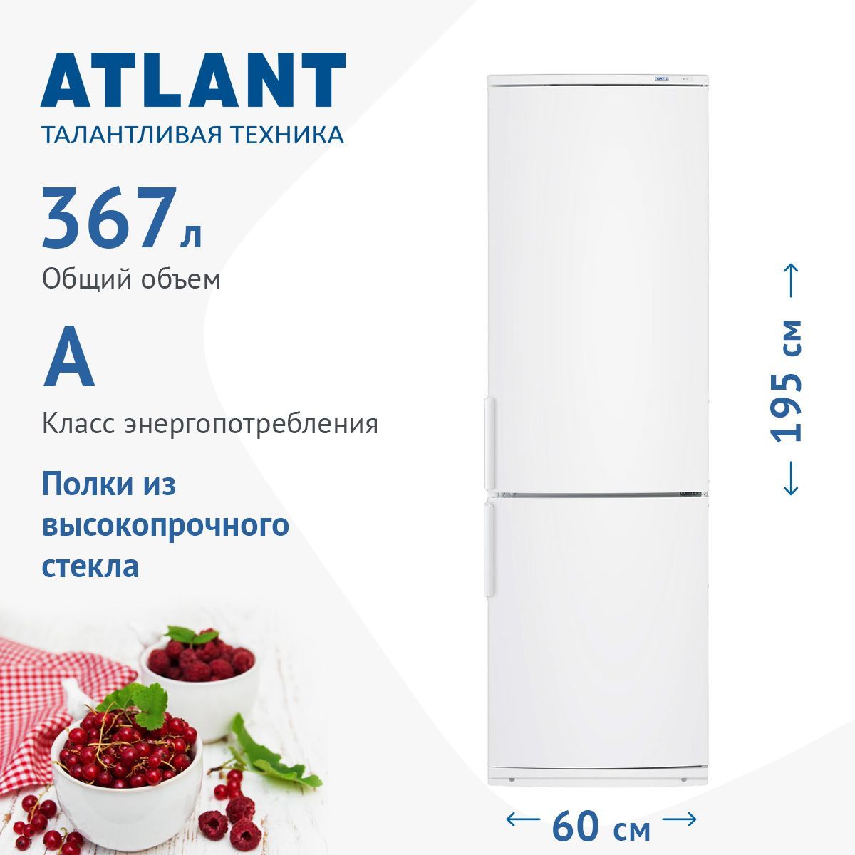 Двухкамерный холодильник ATLANT ХМ 4024-000