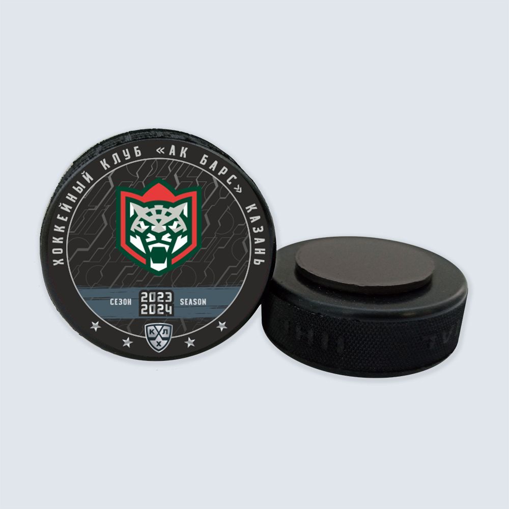 Магнит мини шайба "KHL OFFICIAL" (Восток - ХК Ак Барс сезон 2023-24 цветная)