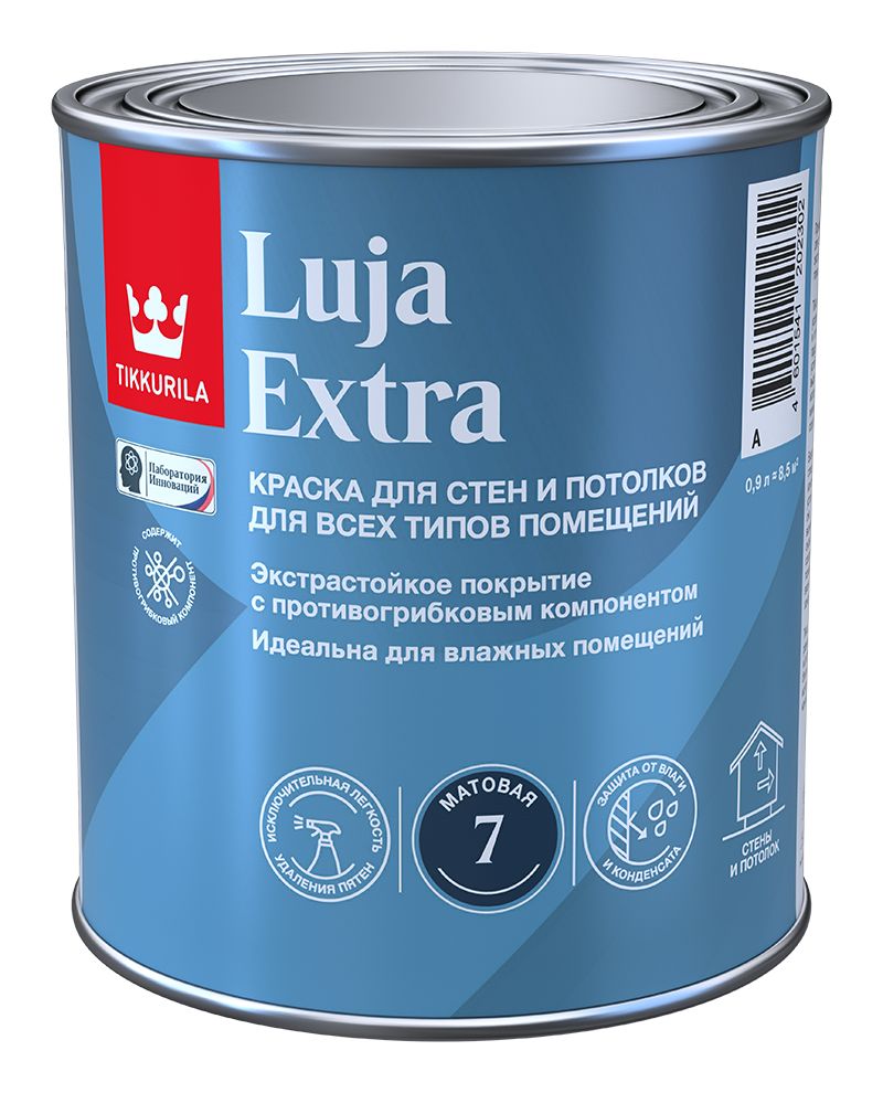 Краска Tikkurila краски_интерьерные/комплекты:для дома/ Быстросохнущая,  Акриловая, Матовое покрытие, белый - купить в интернет-магазине OZON по  выгодной цене (1220580601)