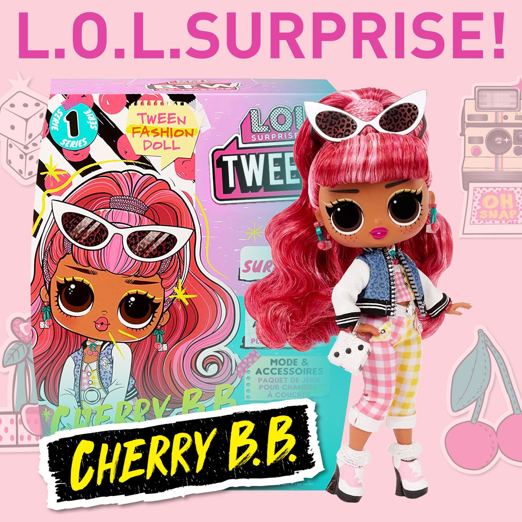 Шарнирная кукла LOL Surprise! Tweens 576709 Cherry B B 16.5 см / подросток  ЛОЛ Твинс Черри Би Би - купить с доставкой по выгодным ценам в  интернет-магазине OZON (1202592678)