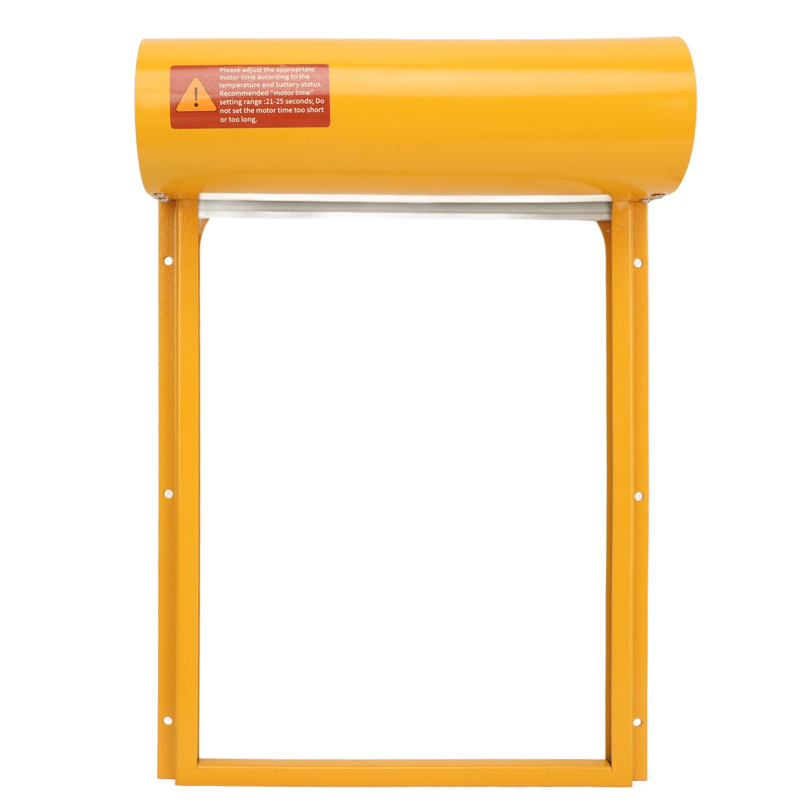 Металлическая рулонная дверь курятника с таймером