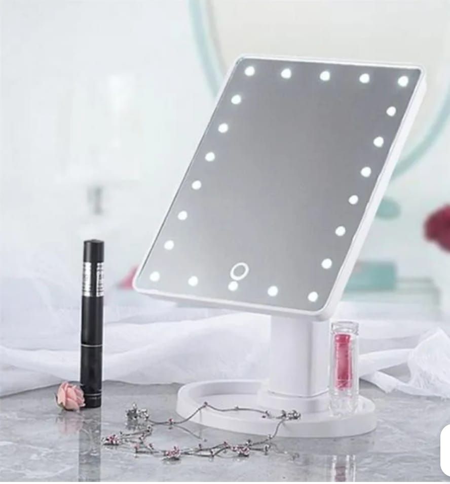 Косметическое зеркало с подсветкой large led Mirror 16 светодиодов