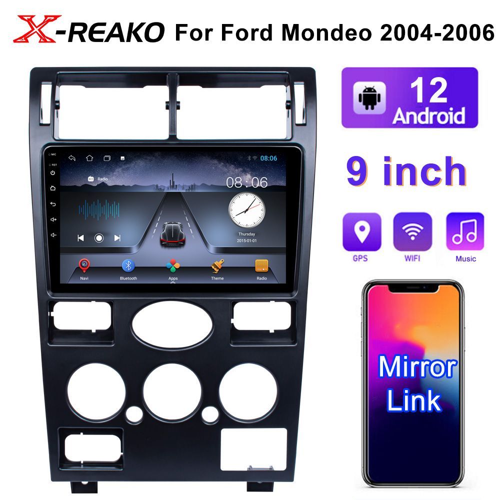 Автомагнитола для Ford Mondeo Mondeo 3 2000-2007 1+32G магнитола Android 12  GPS Bluetooth WiFi IPS экран AM/FM Сенсорные кнопки2 DIN - купить в  интернет-магазине OZON с доставкой по России (1224972005)