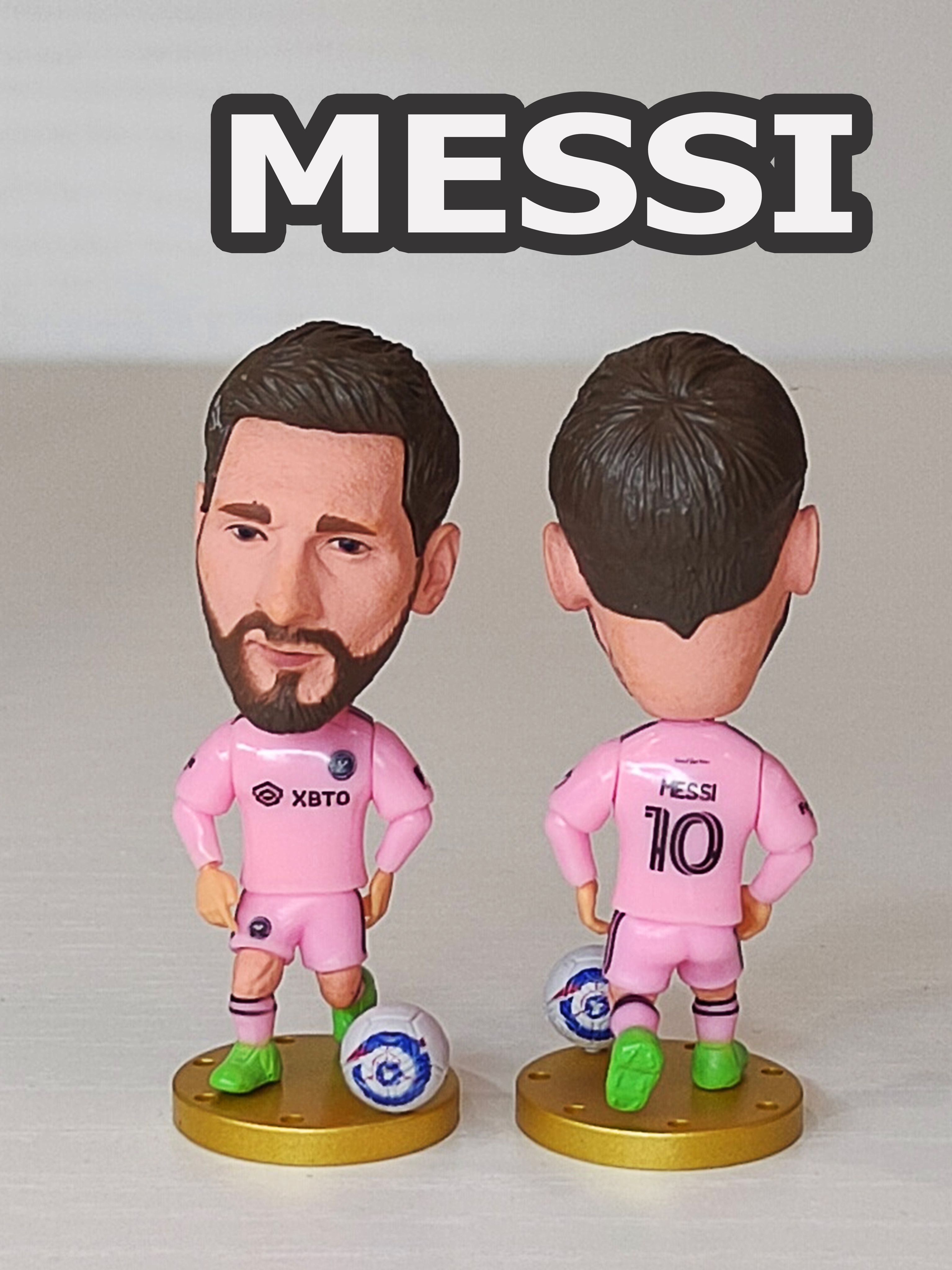 Игрушки фигурки футболиста, Soccerwe, коллекционные Месси Интер Майами Messi