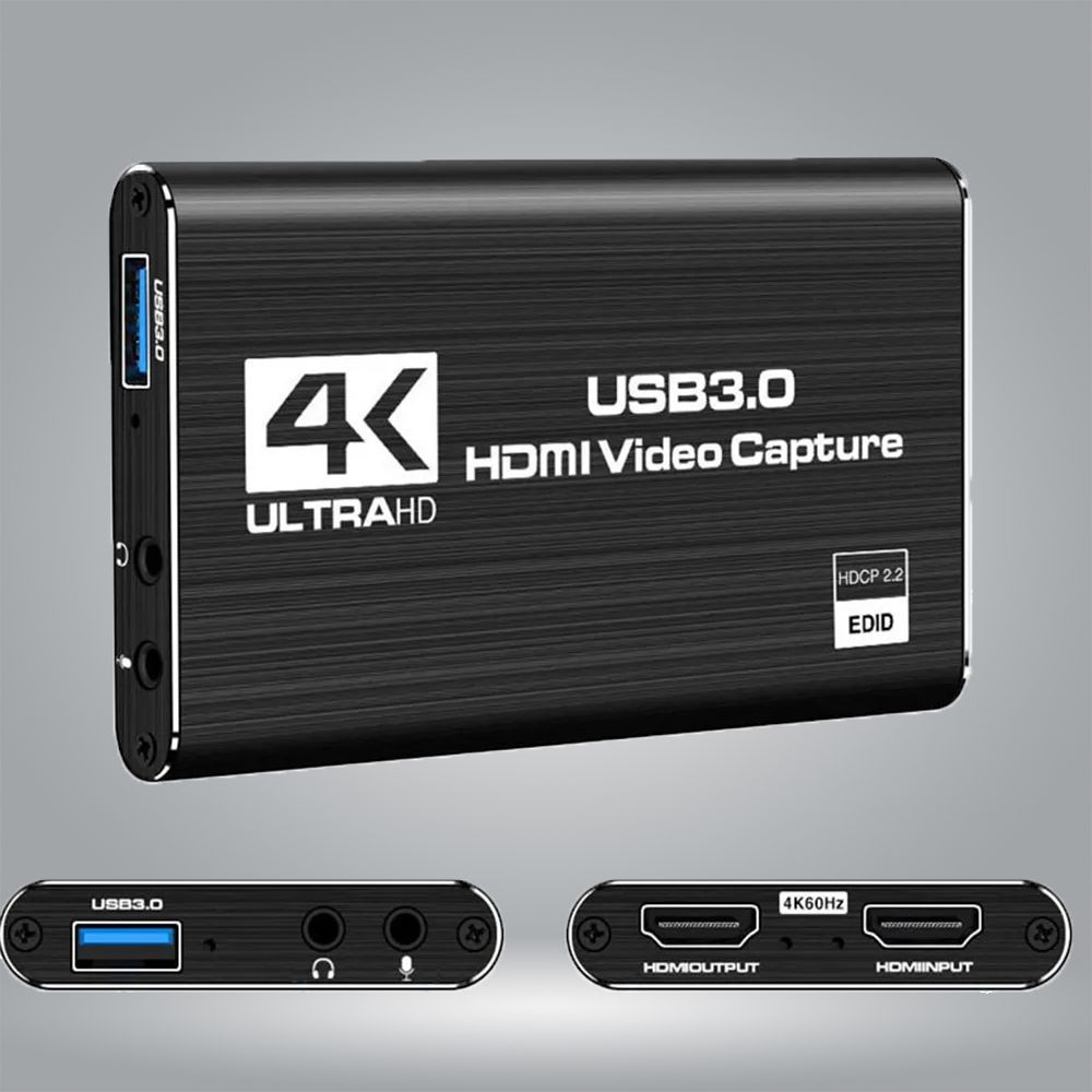 Карта видеозахвата 4K USB 3.0, совместимая с HDMI, FullHD 1080P