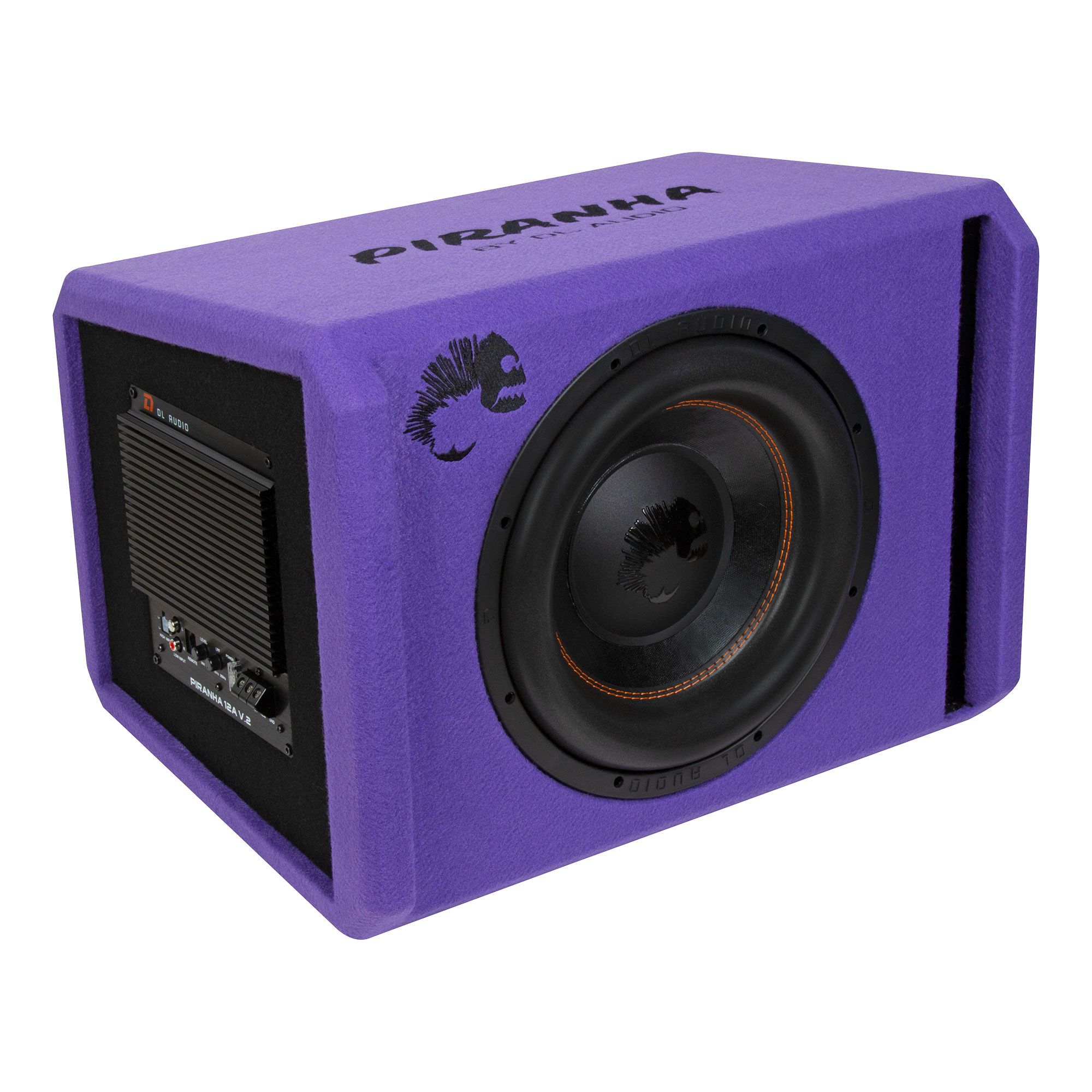 DL AUDIO PIRANHA 12A v.2 PURPLE Активный сабвуфер в корпусе