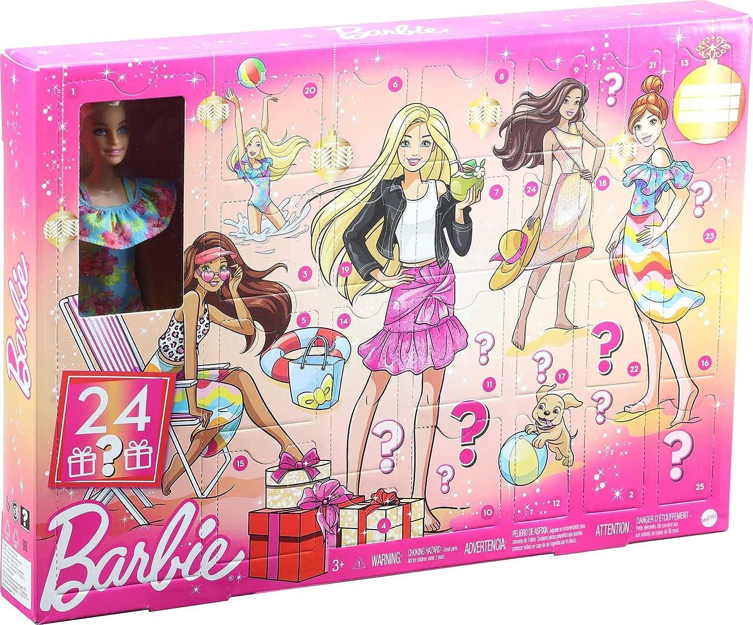 Кукла barbie адвент календарь