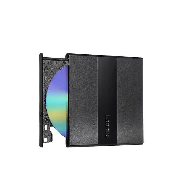 DVD привод внешний, оптический DVD-RW Lenovo DB75 Plus черный USB 2.0 RTL