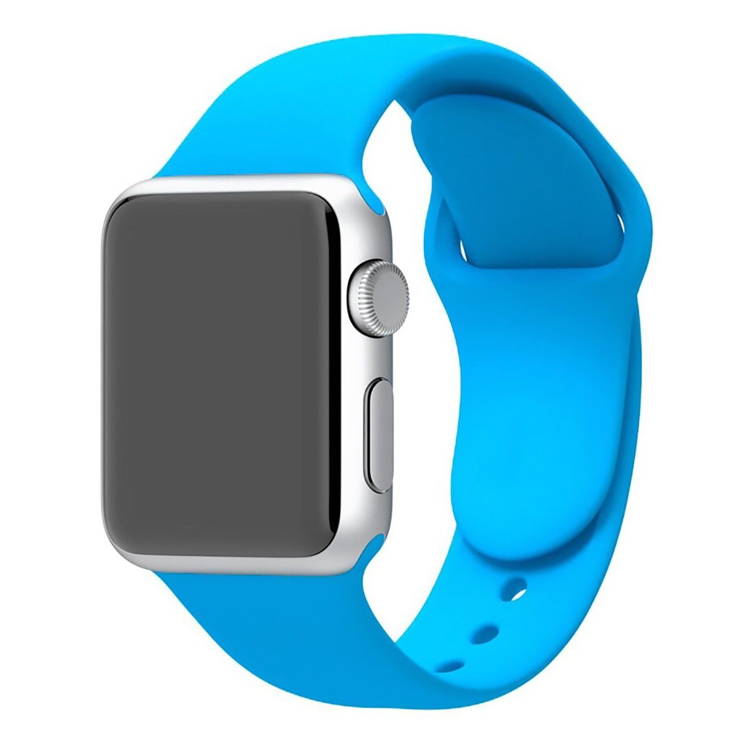 Ремешок для Эппл вотч силиконовый. Силиконовый ремешок для Apple watch 38. Голубой ремешок АПЛ вотч. Voorca ремешок Sport Band для Apple watch 38/40mm. Blue sport band
