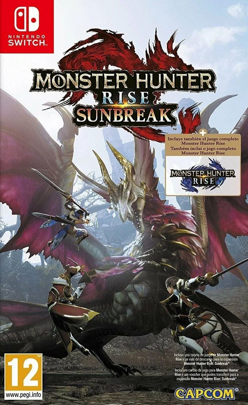 Игра Monster Hunter Rise + Sunbreak (Nintendo Switch, Русские субтитры)