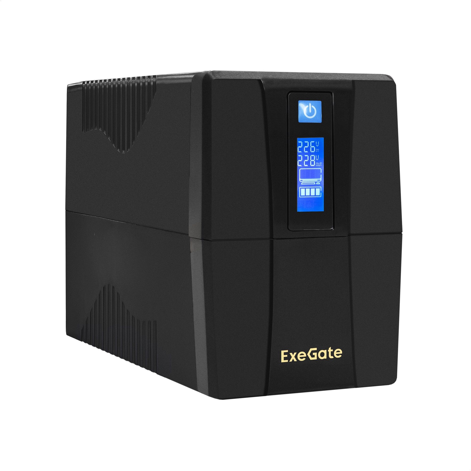 ИБП ExeGate SpecialPro Smart LLB-600.LCD.AVR.4C13.RJ.USB <600VA/360W, LCD, AVR, 4*C13, RJ45/11, USB, Black>