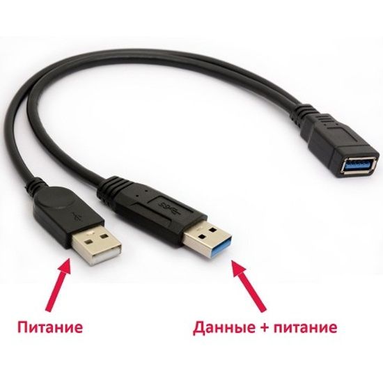 Активный кабель удлинитель USB с усилителем и дополнительным питанием 3, 5, 7, 10,15,20 метров