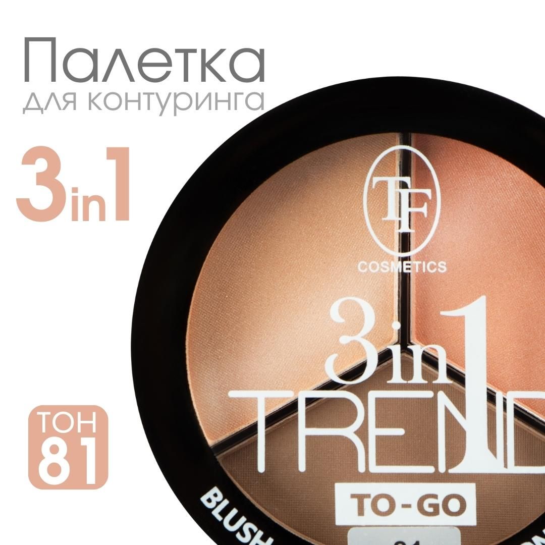 TF Палетка для контуринга лица TREND TO-GO, тон 81 