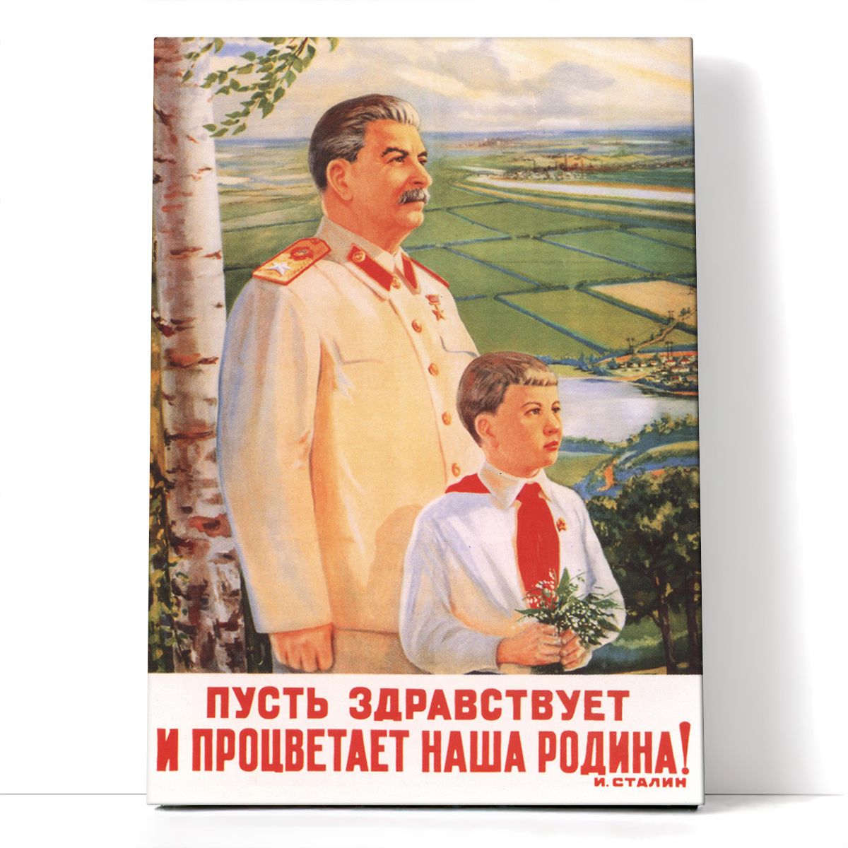 Плакат да здравствует сталинская конституция