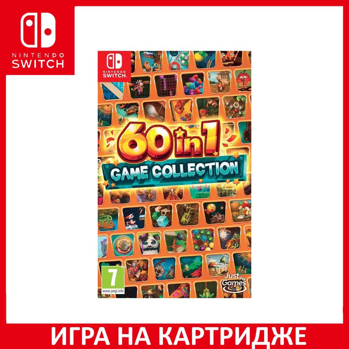 Игра 60 in 1 Game Collection (Nintendo Switch, Английская версия) купить по  низкой цене с доставкой в интернет-магазине OZON (1337105523)