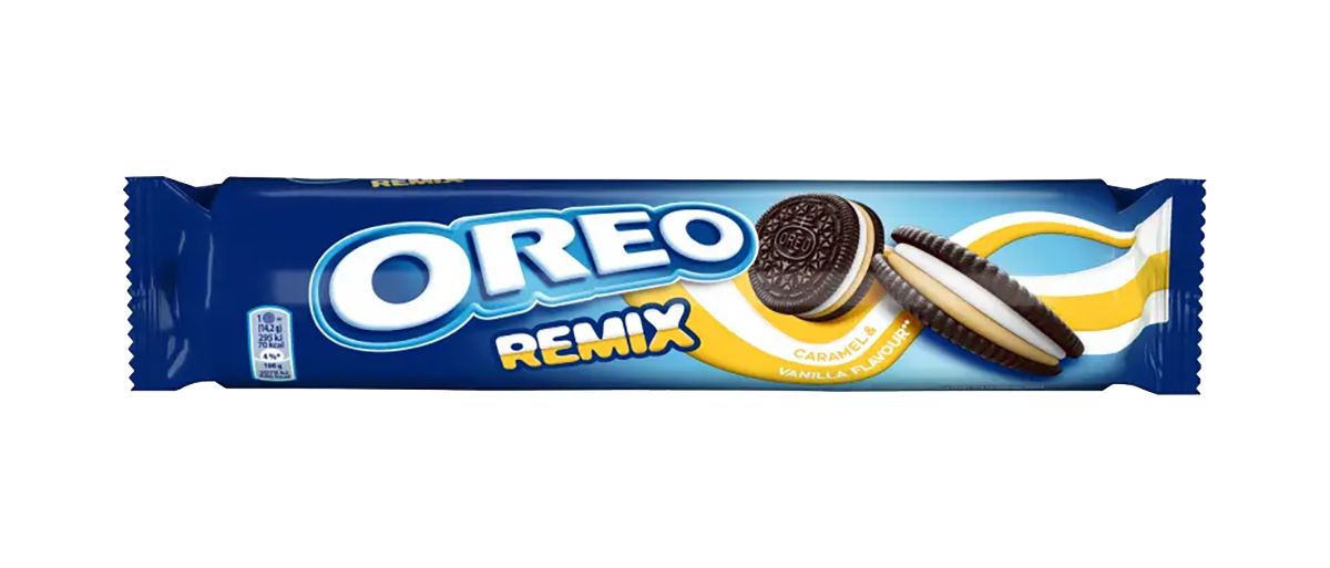 Карамель ремикс. Pechenie Oreo Double fun 157 gr vanil.