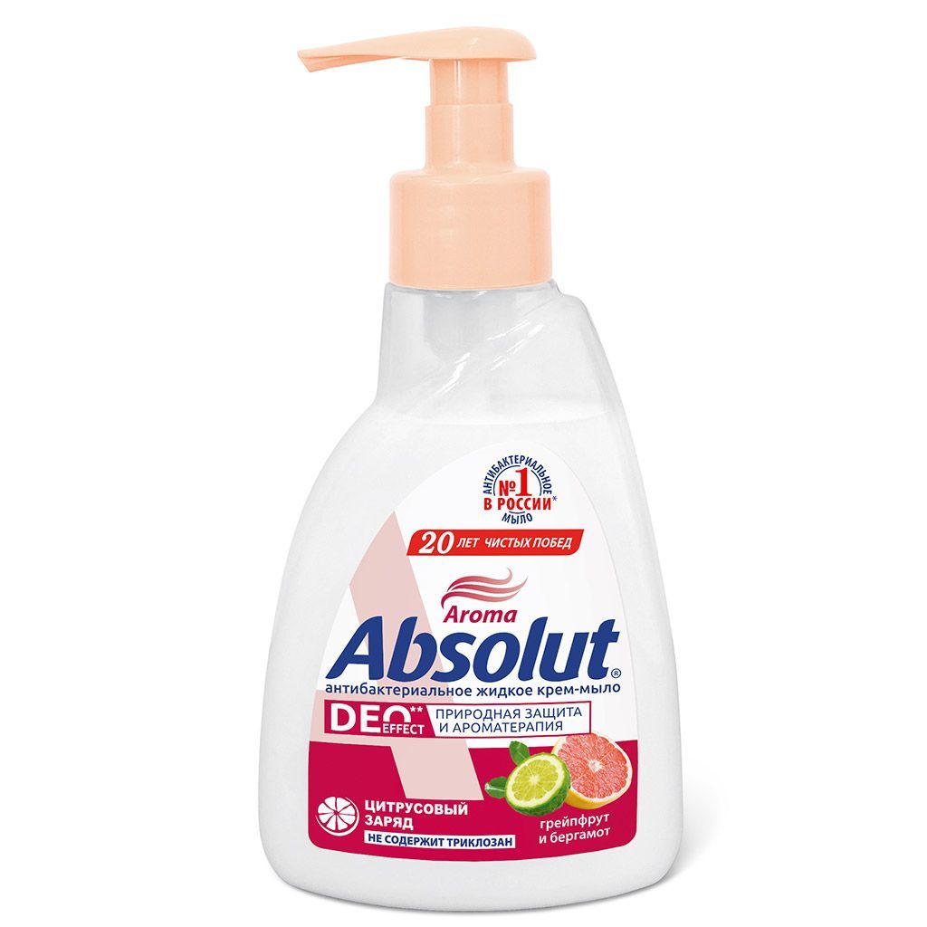 Мыло жидкое Абсолют 500 мл. Жидкое крем мыло Absolut. МТ "Absolut deo Effect" грейпфрут и бергамот. Мыло туалетное жидкое 0,25л. Жидкое мыло absolut