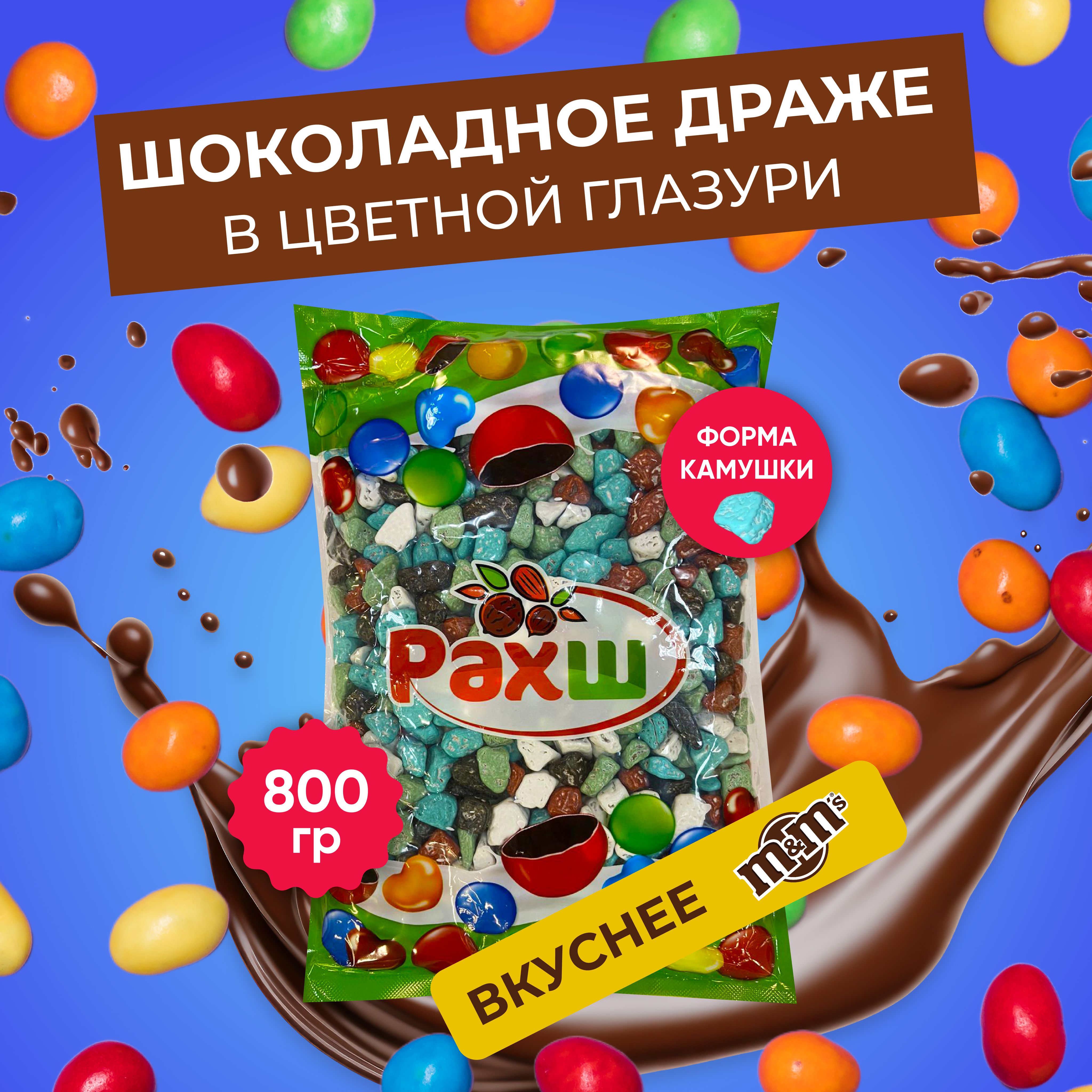 Конфеты разноцветные шоколадные