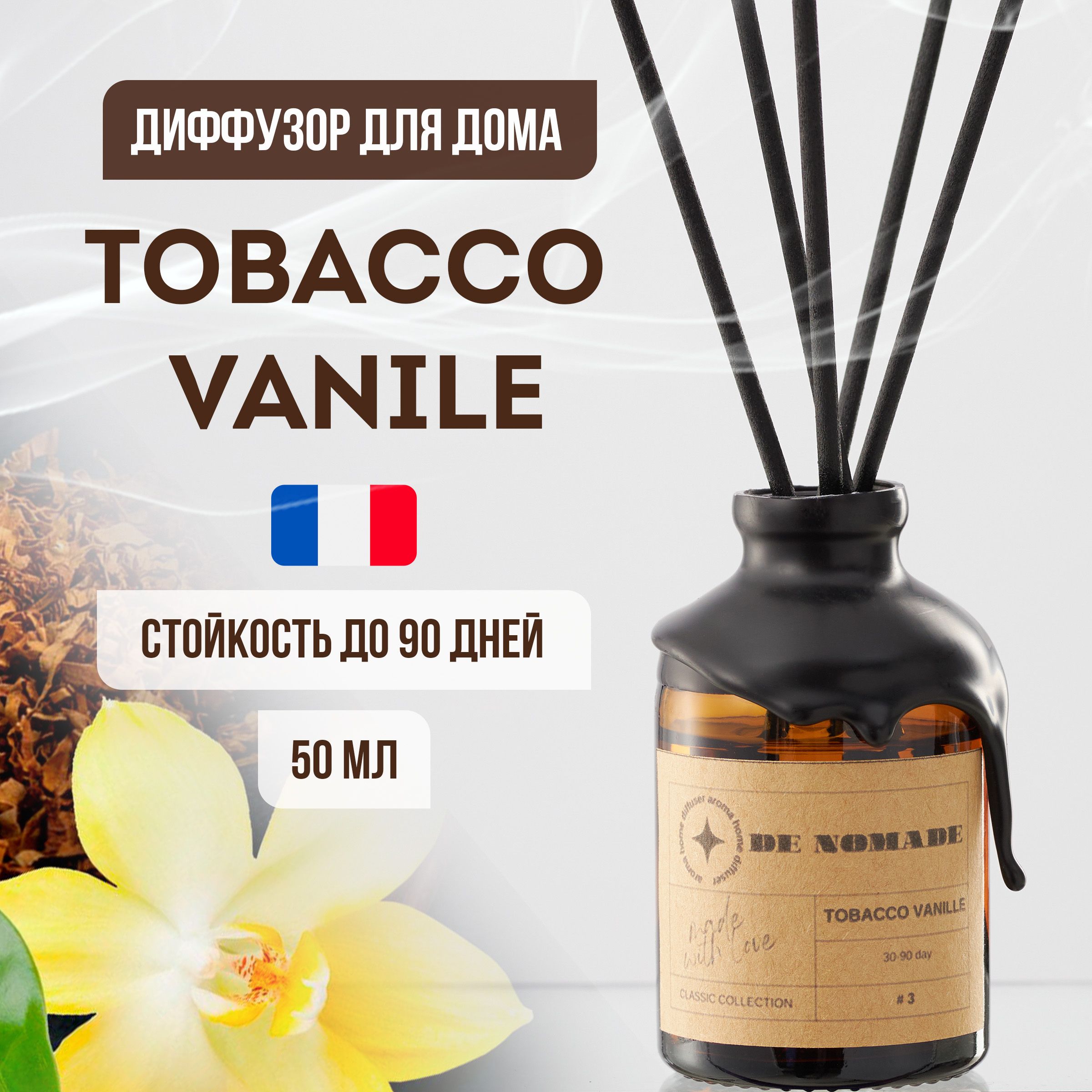 ДиффузордлядомTOBACCOVANILE,50млароматизаторспалочками