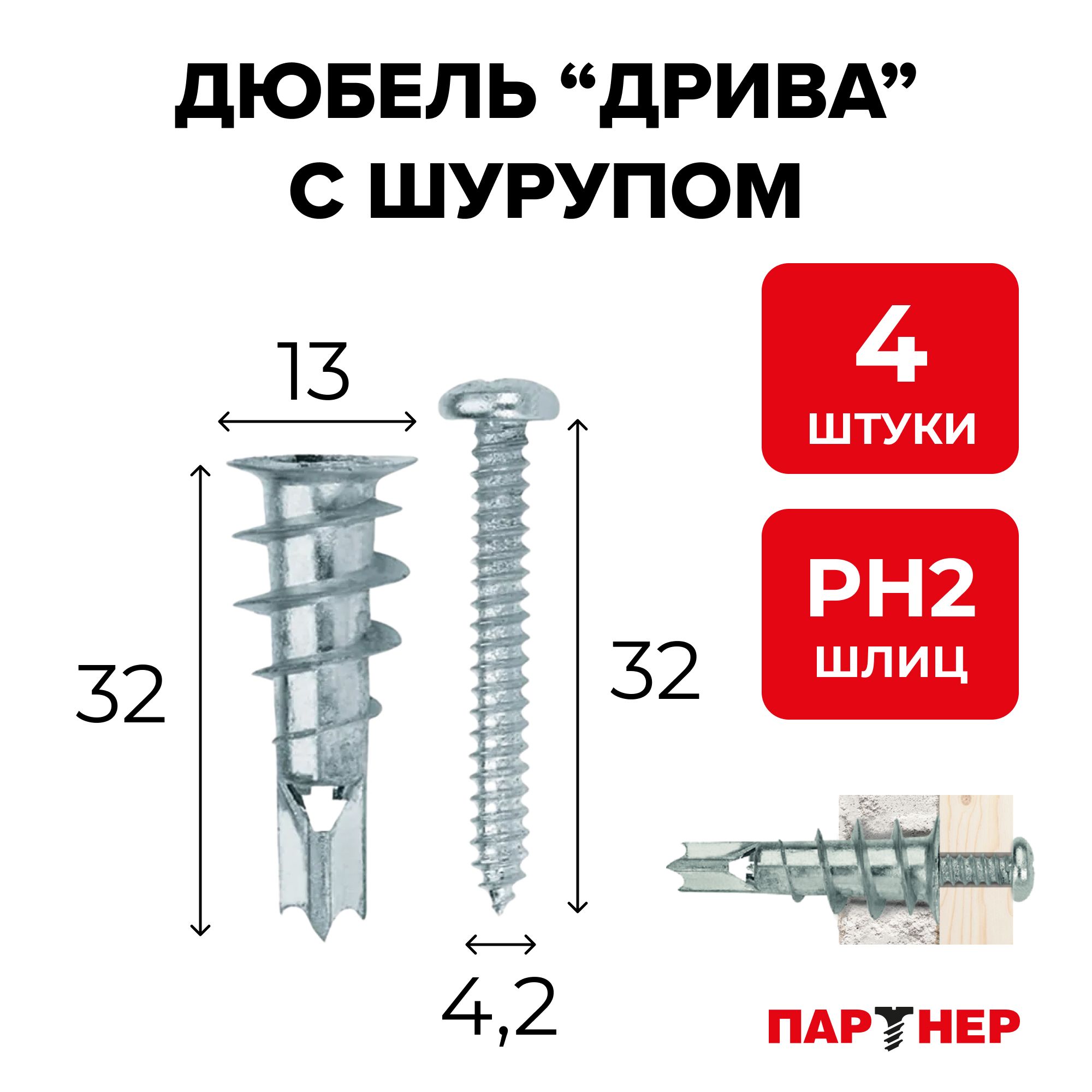 Характеристики дюбеля Характеристики дюбеля