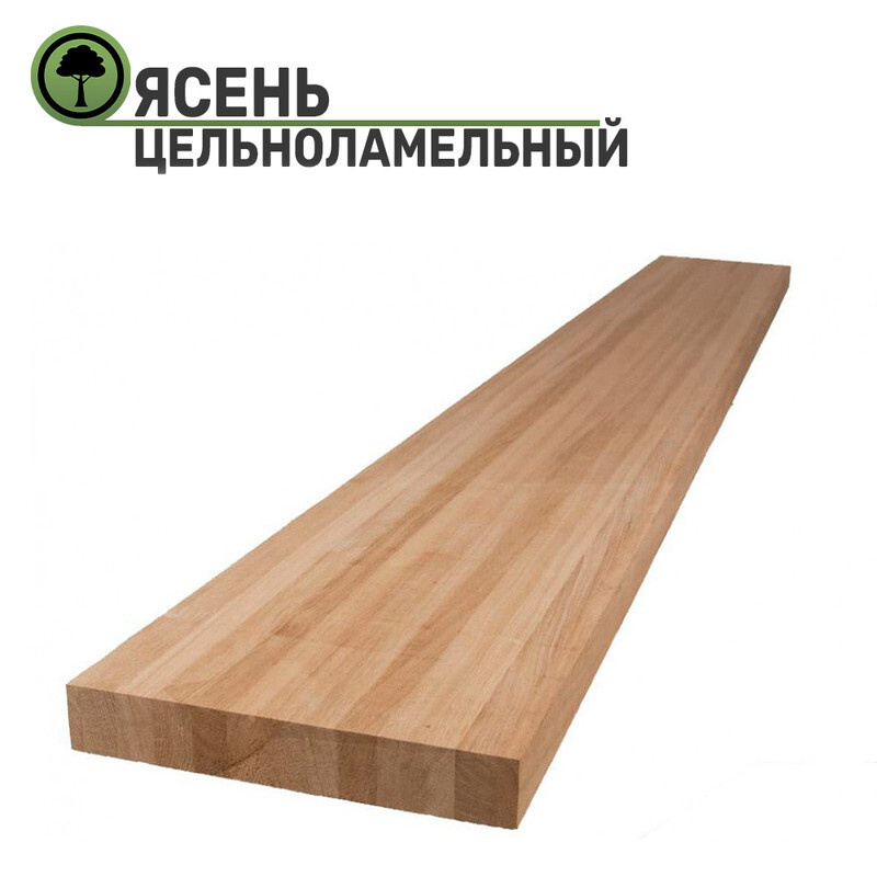 Столешница для кухни / для стола, клееввая из массива дерева Ясень 300х600x20мм цельноламельный  #1