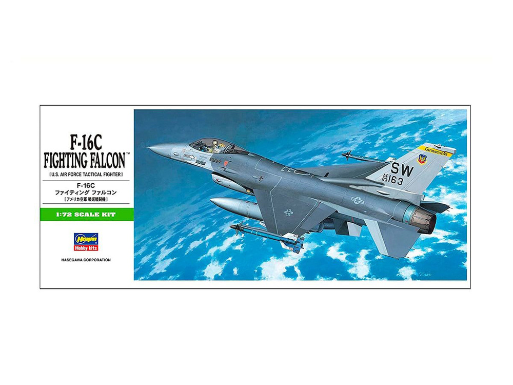 Hasegawa H-B2 Американский истребитель F-16C Fighting falcon (1:72) Модель для сборки  #1