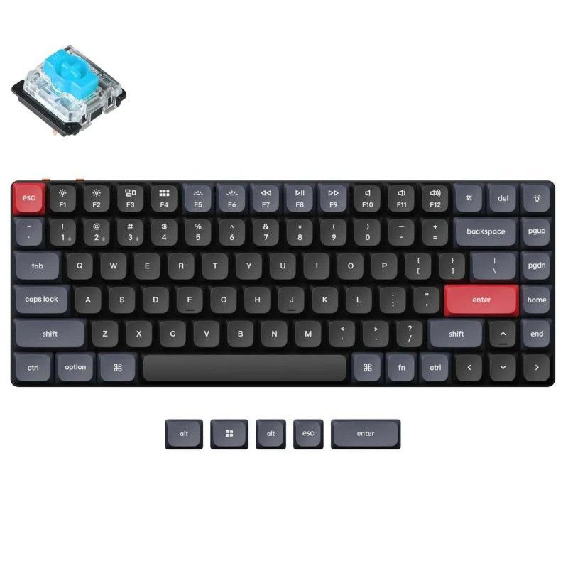 Механическая клавиатура QMK Keychron K3 Pro, RGB, Blue Switch #1