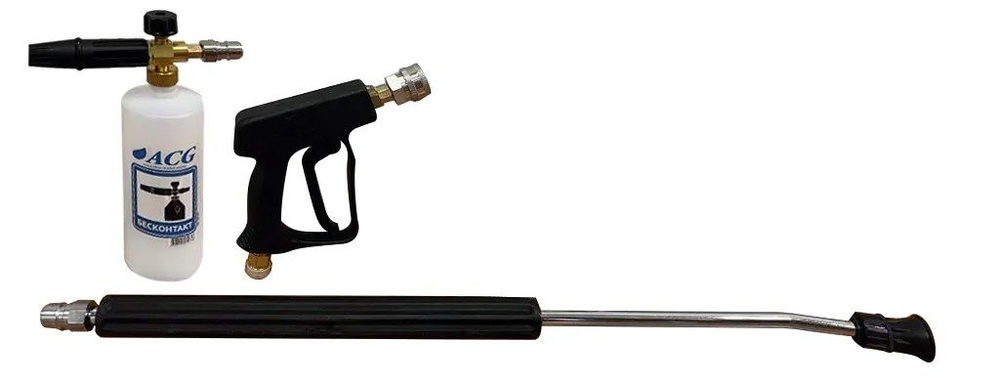 Пенокомплект PA 500 мм (копье прямое, пеногенератор, пистолет для мойки высокого давления)  #1