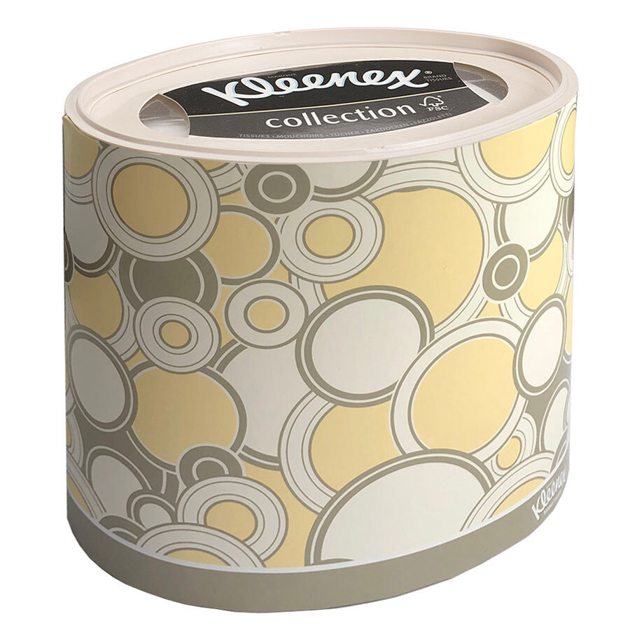 Kimberly-Clark Бумажные салфетки для лица Kleenex, круглая коробка ...