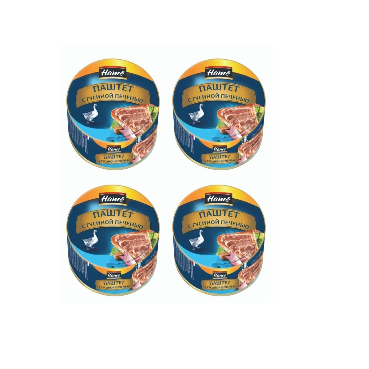 Паштет с гусиной печенью Hame (250 гр. х 4 шт.) — купить в интернет ...