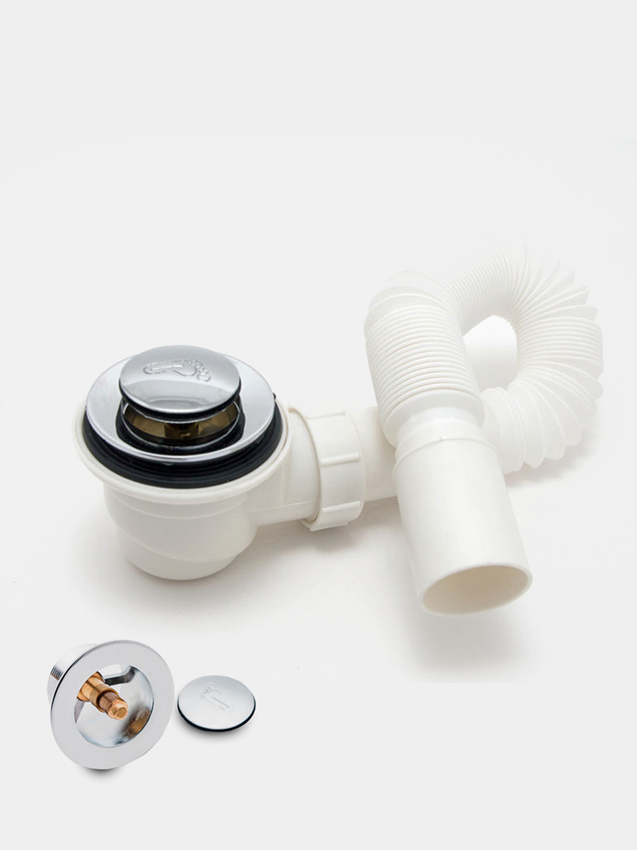 Сифон для душевой кабины с клапаном \"клик-клак\" / ДушМастер DM 2013 ...