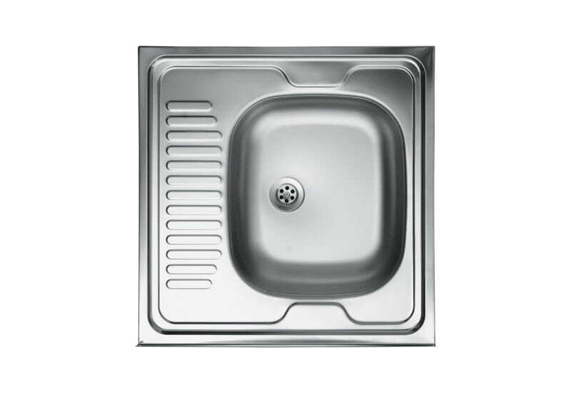 Мойка накладная Владикс из нержавеющей стали 600х600 мм правая Матовая ...