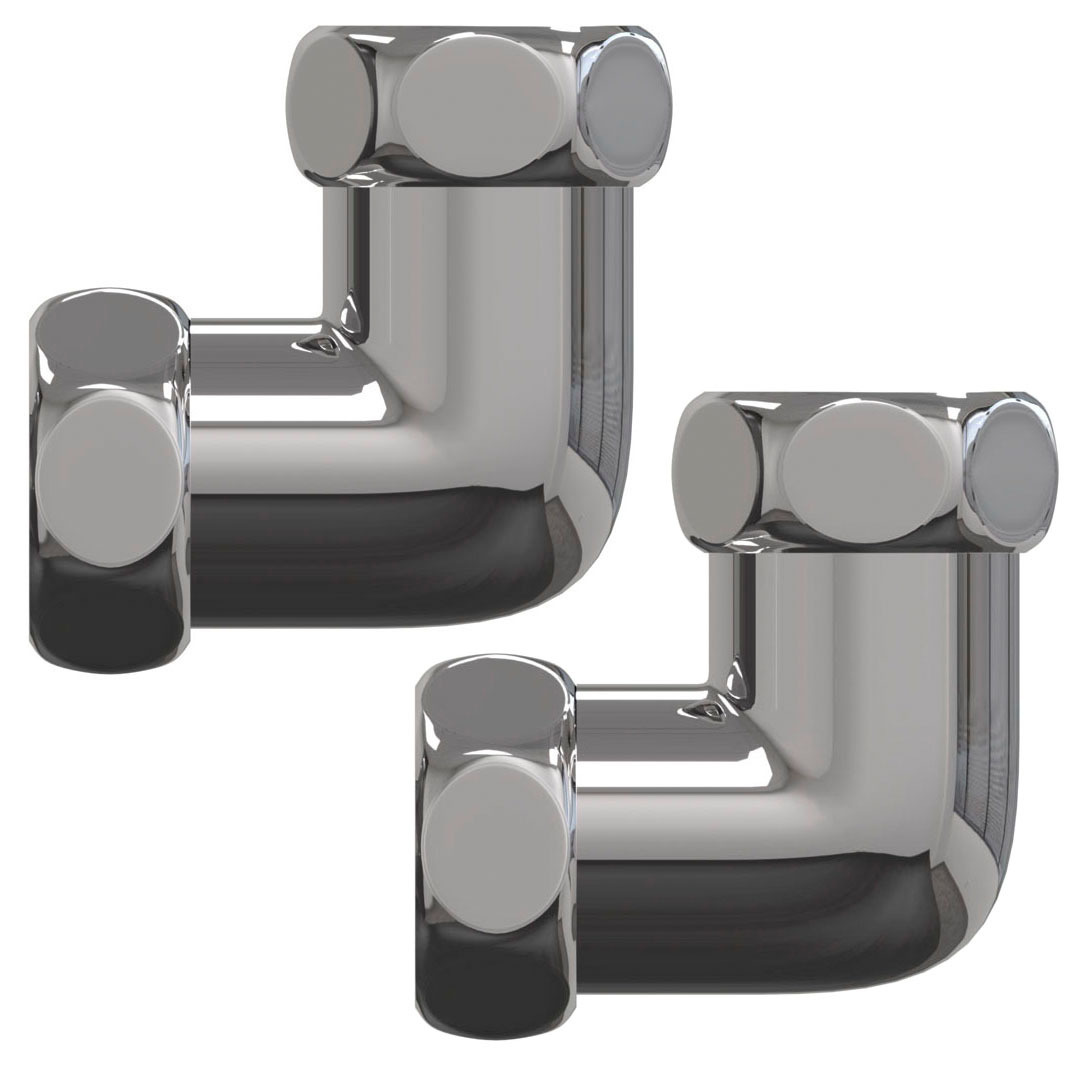 Соединение угловое для полотенцесушителя (пара) 3/4\"Г х 3/4\"Г хром, TIM ...