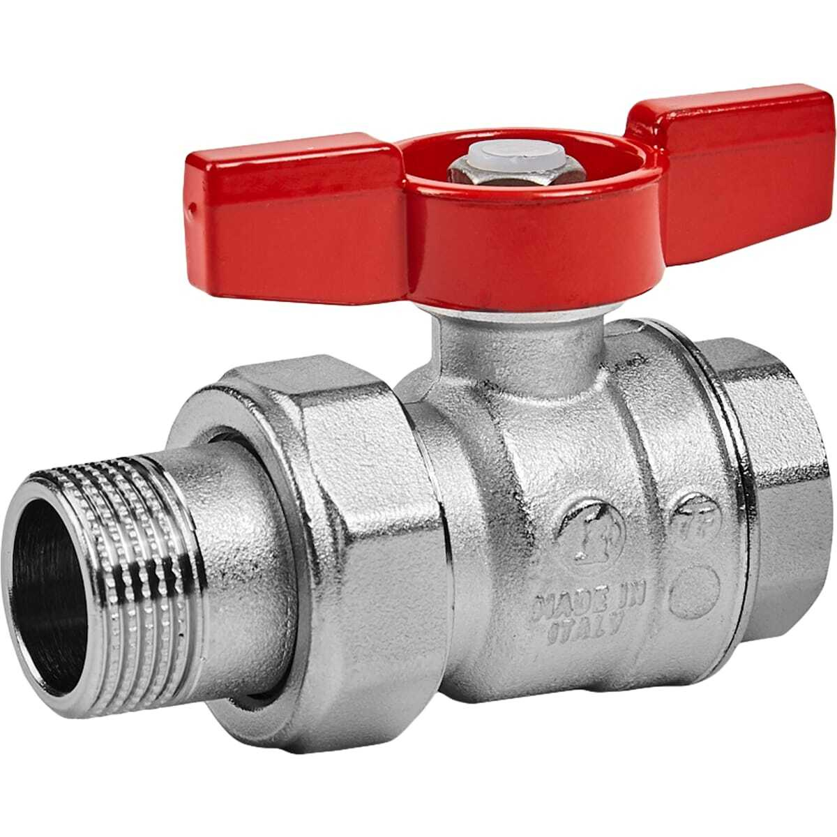 Кран шаровый со сгоном, полнопроходной 3/4\" мм наружная-внутренняя ...