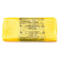 Пакеты для утил. мед. отходов &#34;Б&#34; желтый, 500х600 - 30л, НПФ Эко Групп, 50 шт. Спонсорские товары