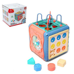 Обучающая игра "бизикубик" с сортером / Развивающие игрушки от 1 года/ Сортер для малышей / Бизиборд развивающий / Бизиборд бизикубик. 👶 Для малышей
