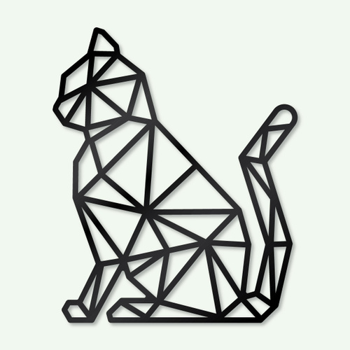 Кот из фигур геометрических