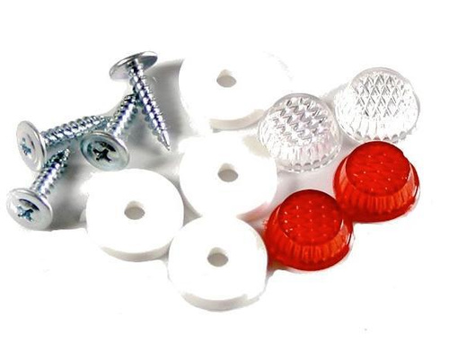 07878 крепеж номерного знака болты катафоты 4 шт. Крепеж номерного знака звездочка красный саморез. 01в. Крепеж номерного знака ладья 125. Крепеж номерного знака (винт) с катафотом белым (к-т 4 шт).