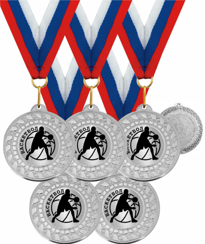 Медали спортивные с флагом россии