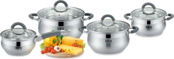 LARA Набор посуды для приготовления "Bell (Lara)", 8 предм. - купить с ...