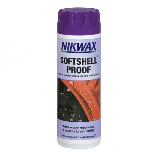 Водоотталкивающая пропитка для одежды SoftShell Proof (300 мл) (Nikwax ...