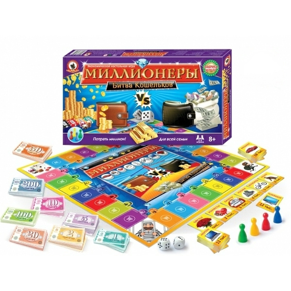 Русский стиль Настольная экономическая игра "Миллионеры" - Битва ...