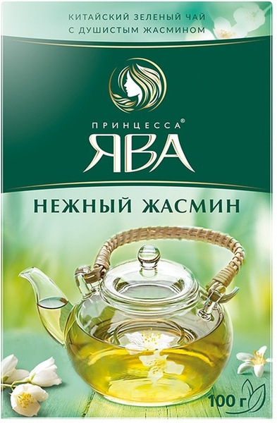 Чай листовой зеленый Принцесса Ява Нежный Жасмин, 100 г - купить с ...
